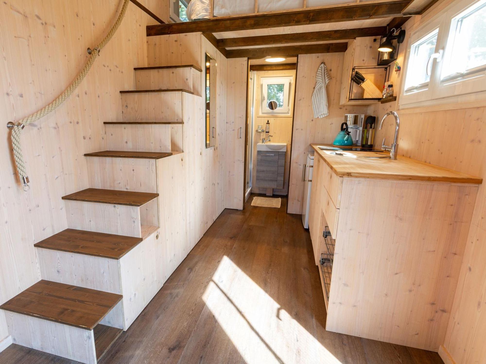Tiny House Auf Der Alpaka Farm Villa Rubkow Buitenkant foto